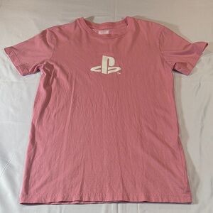 PlayStation Logo Pink Short Sleeve Tee